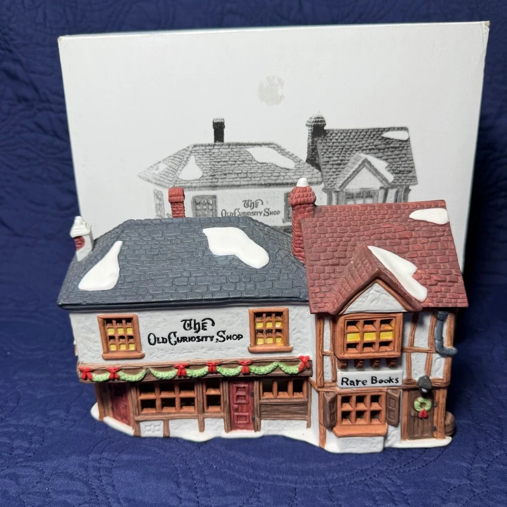 Dept 56 Dickens Village Old Curiosity Shop 1987 Retired Christmas House 5923-4